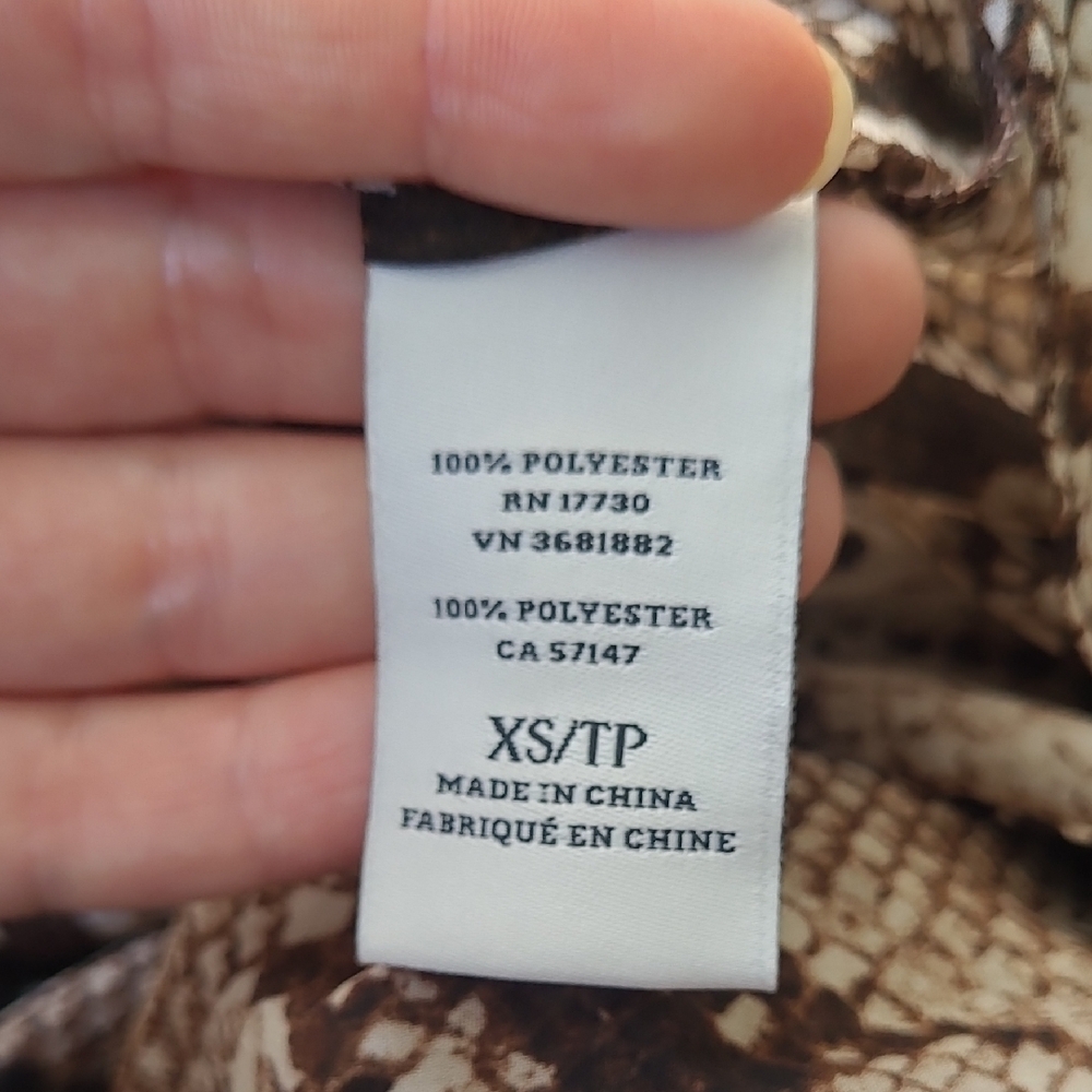 Altuzarra Beige and Brown Patterned Blouse NWT - Picture 8 of 9